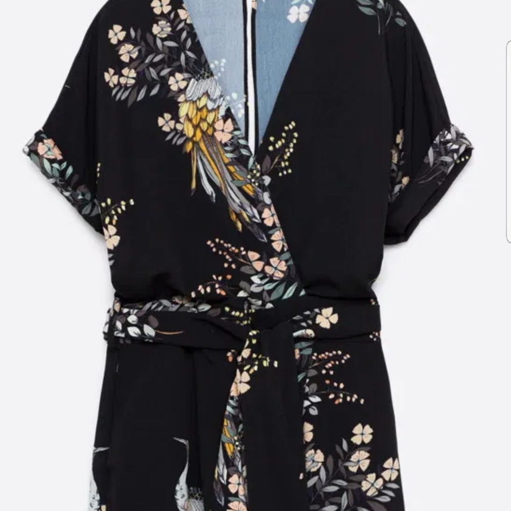 Zara floral jumpsuit